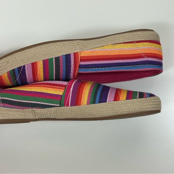 Nwot MIA Amore with Memory Foam Armanda Multi Colored Serape Stripe Espa… - Picture 5 of 8